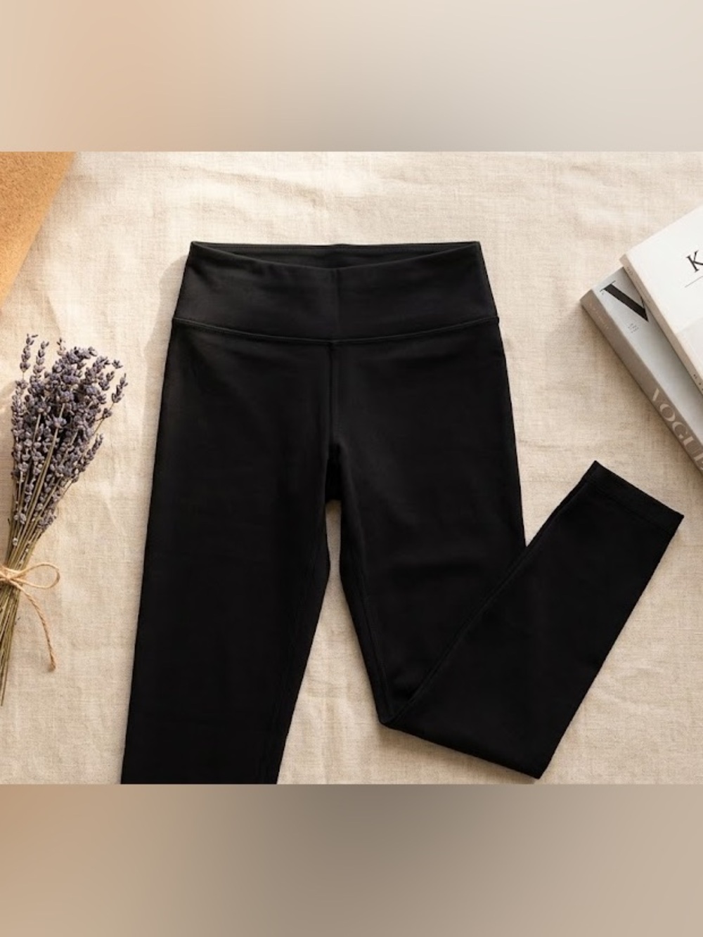 A New Day Black High Rise Leggings Women's Stretch Comfy Basic Size 1X - Picture 2 of 5